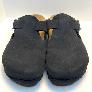 Women’s Birkenstock Betula 38 7 black shoes clogs slip ons excellent condition